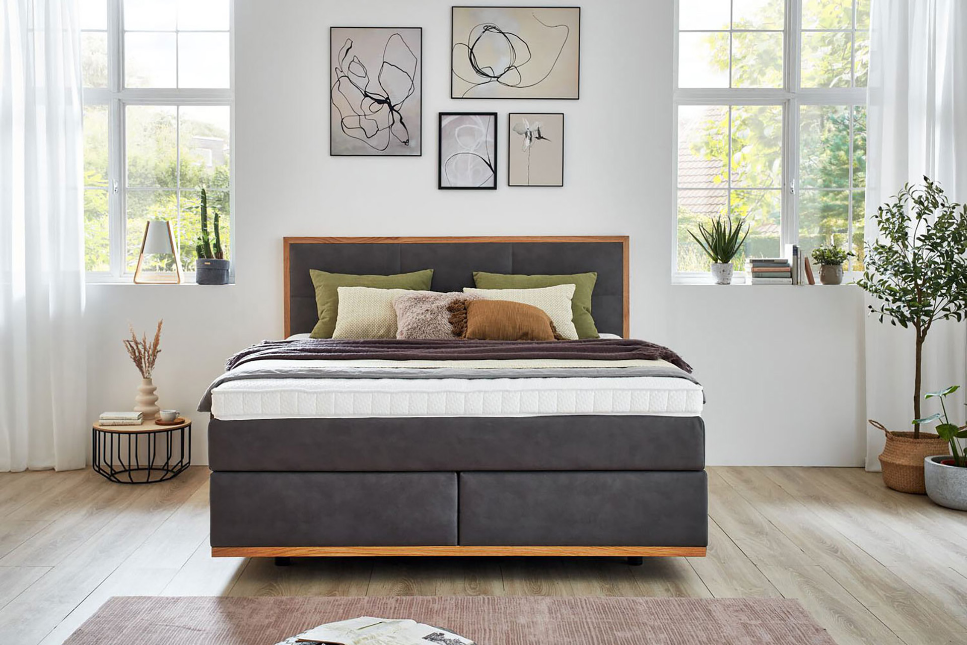 Boxspringbett Home 5000 inkl. Massivholzrahmen