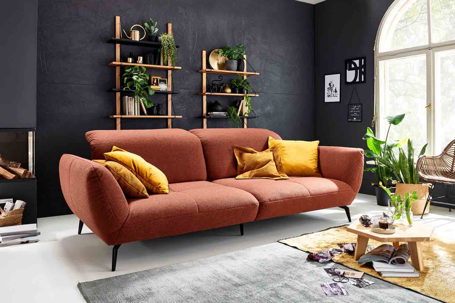 Mega Sofa Dublin mit gesteppter Optik