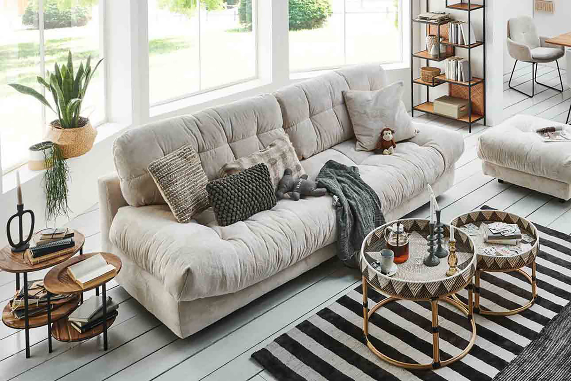 Gutmann Stoff Big Sofa Rometta