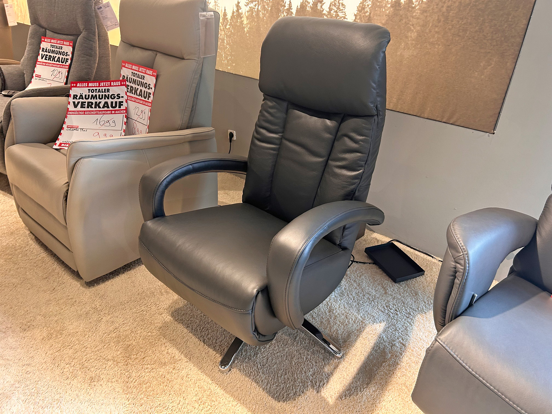 Relaxsessel mit 3-motorischer Relaxfunktion in Dickleder-Lederlook-0979810005-36WW-A