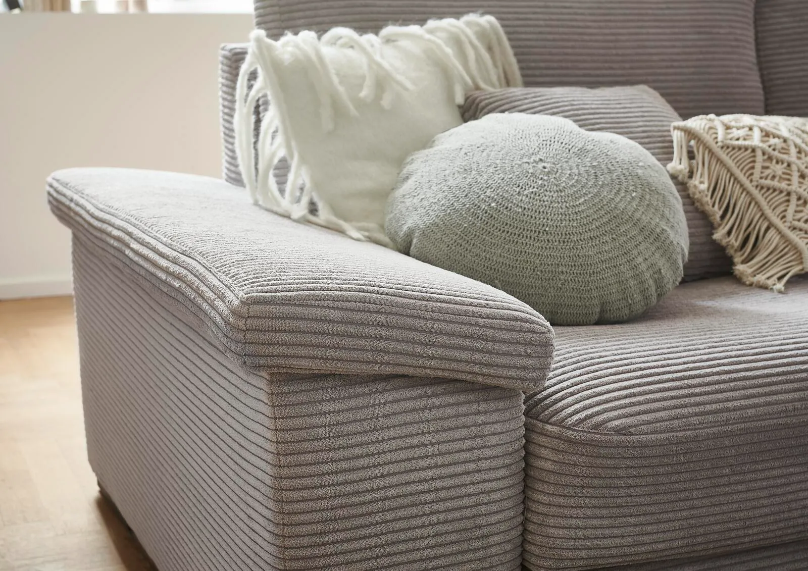 Cord Ecksofa inkl. Kissen