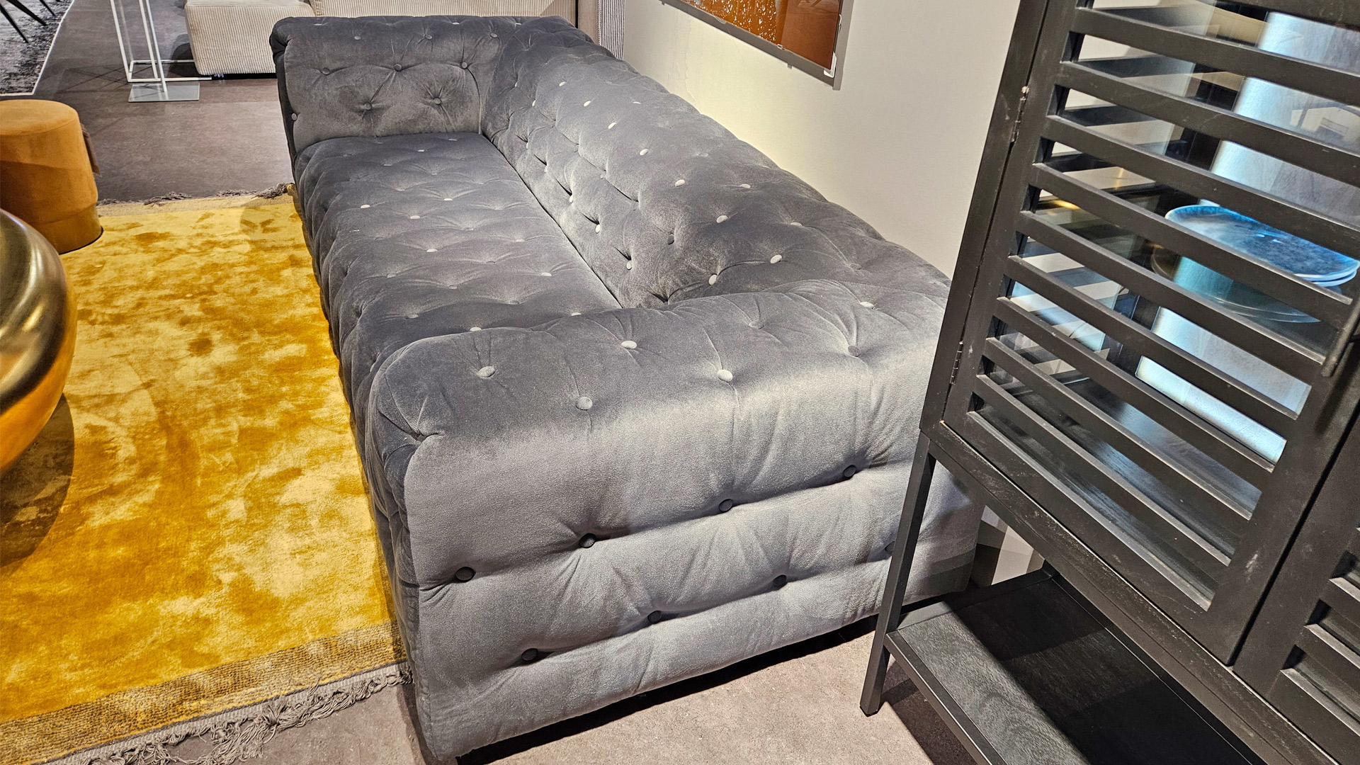 Chesterfield Big Sofa in Stoff 