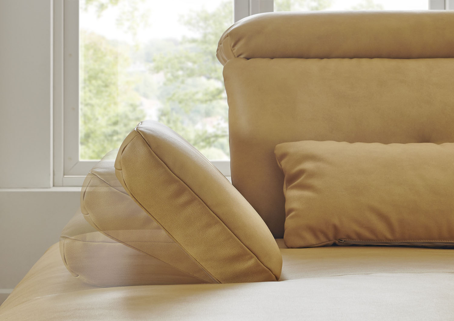 Stoff Ecksofa in L-Form