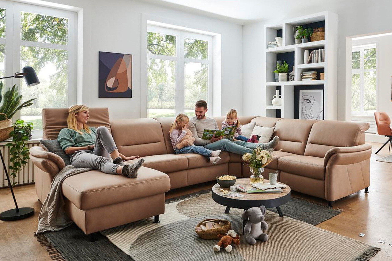 Wohnlandschaft Cosmos High im Smart Touch Stoff
