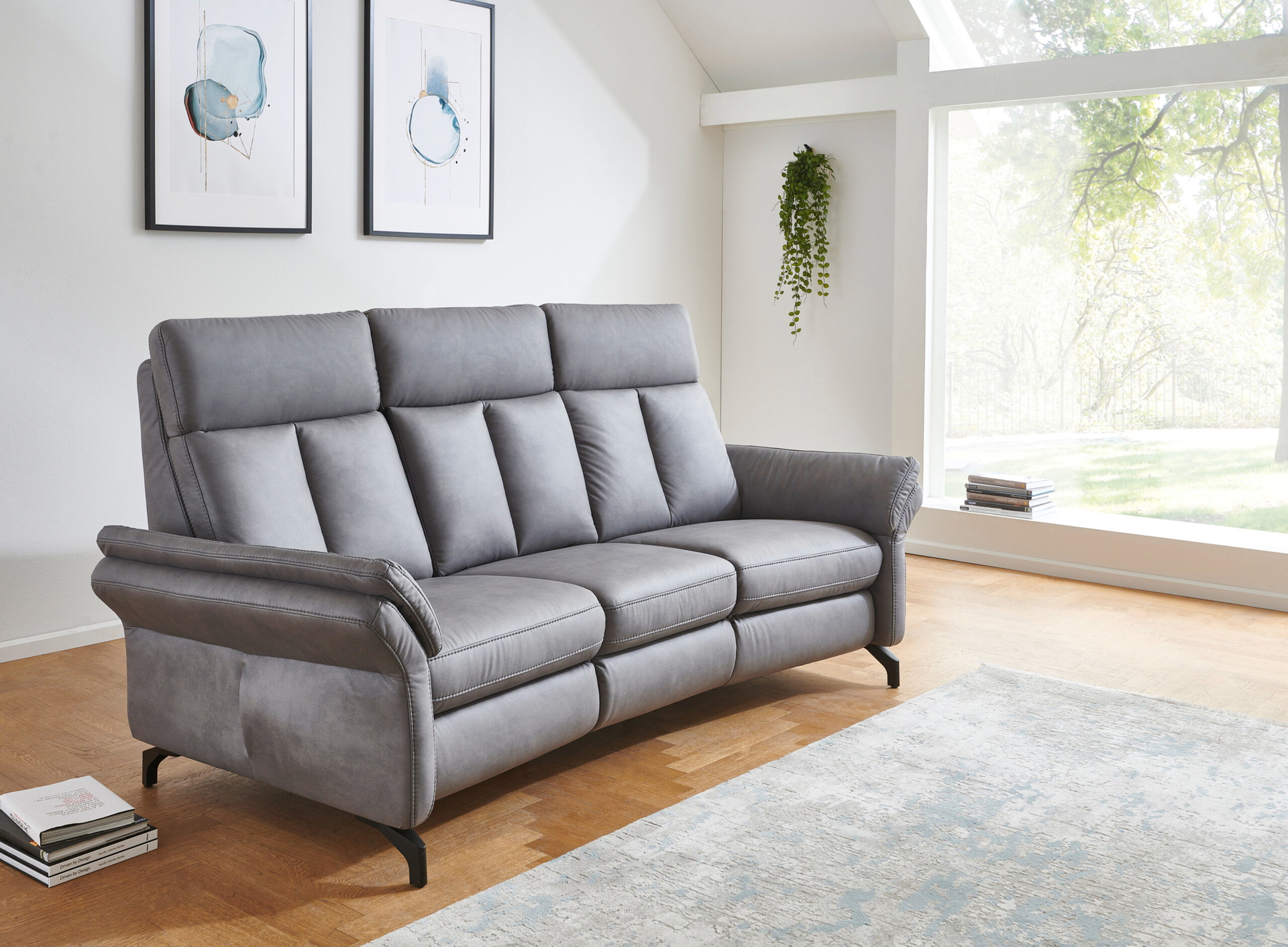3 Sitzer Rundsofa optional mit Funktionen