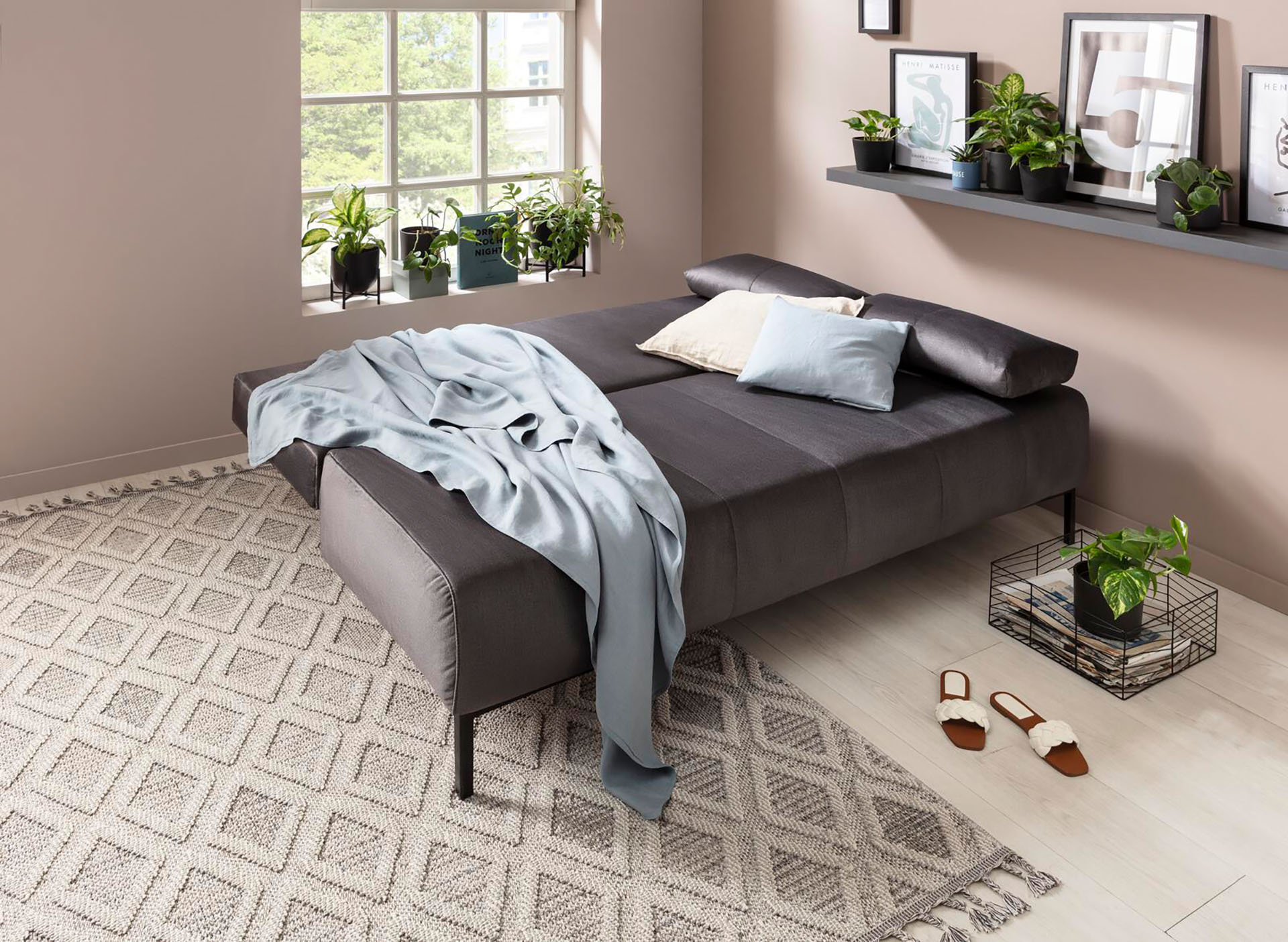 Schlafsofa Happy mit Bettkasten