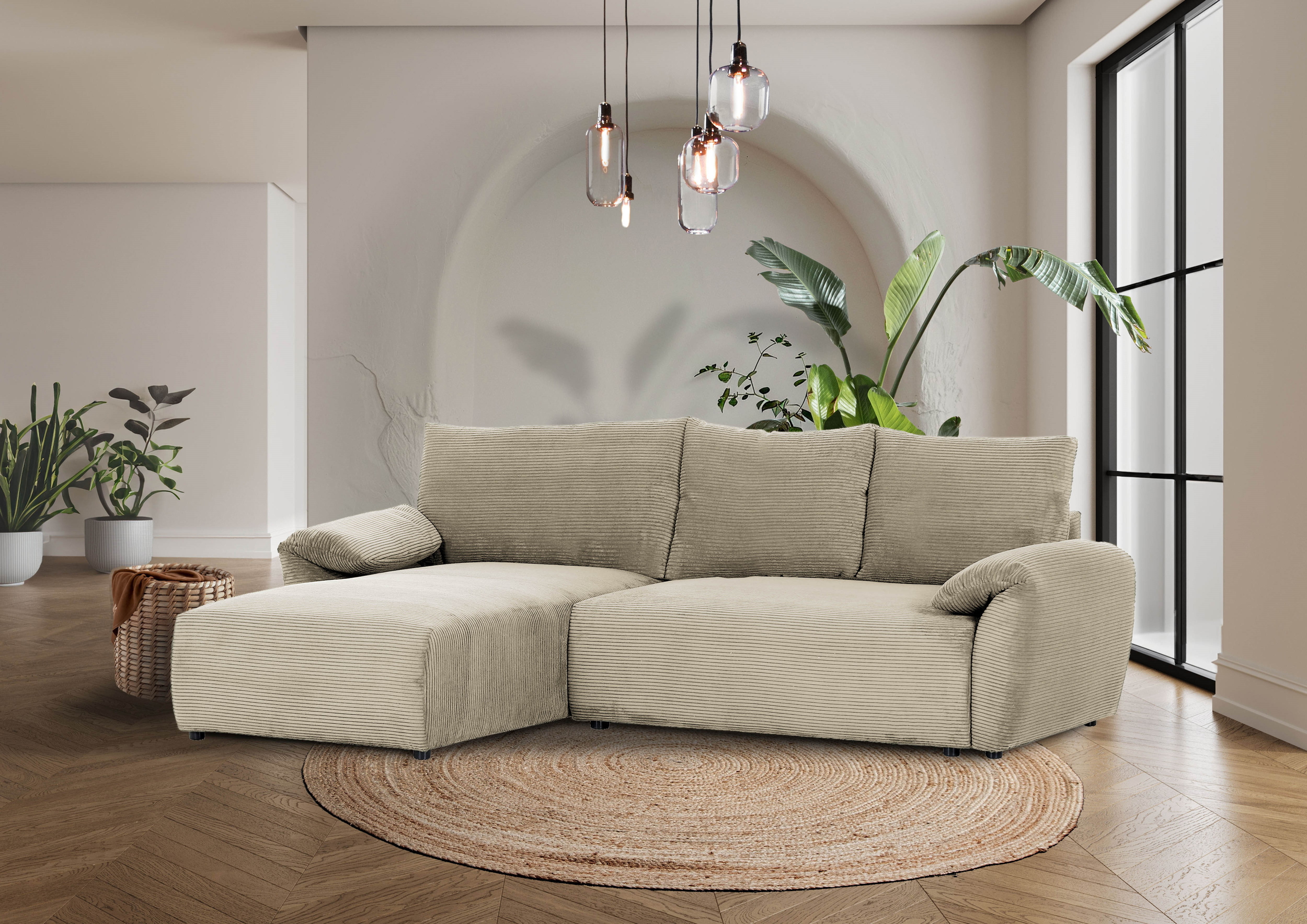 Ginger Moon Ecksofa Cuty mit Schlaffunktion in Trendstoff Cord Ginger Moon Ecksofa Cuty mit Schlaffunktion in Trendstoff Cord-0310Cuty00WW.1
