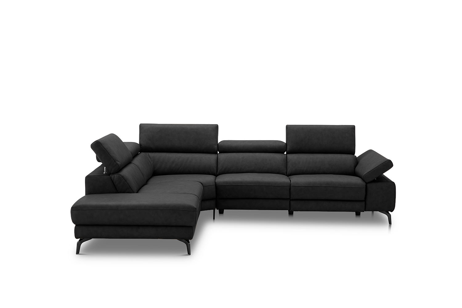 Ecksofa inkl. vielen Funktionen in Leder