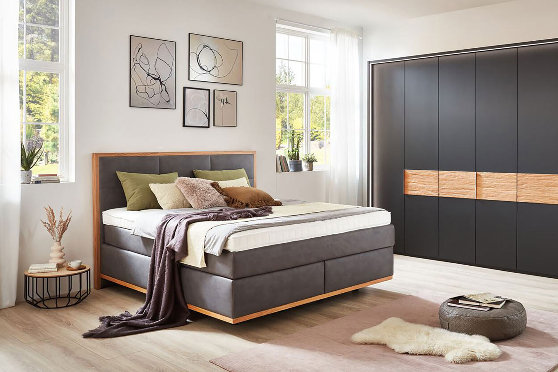 Boxspringbett Home 5000 inkl. Massivholzrahmen