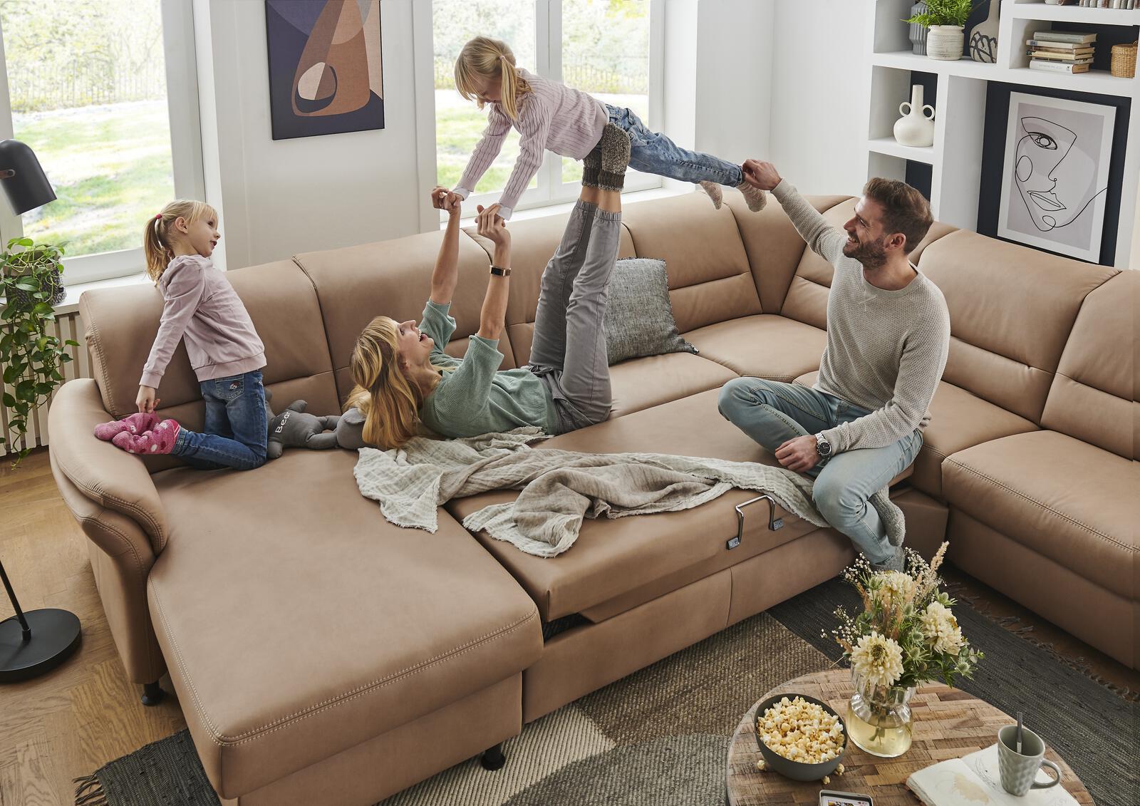 Wohnlandschaft Cosmos High im Smart Touch Stoff