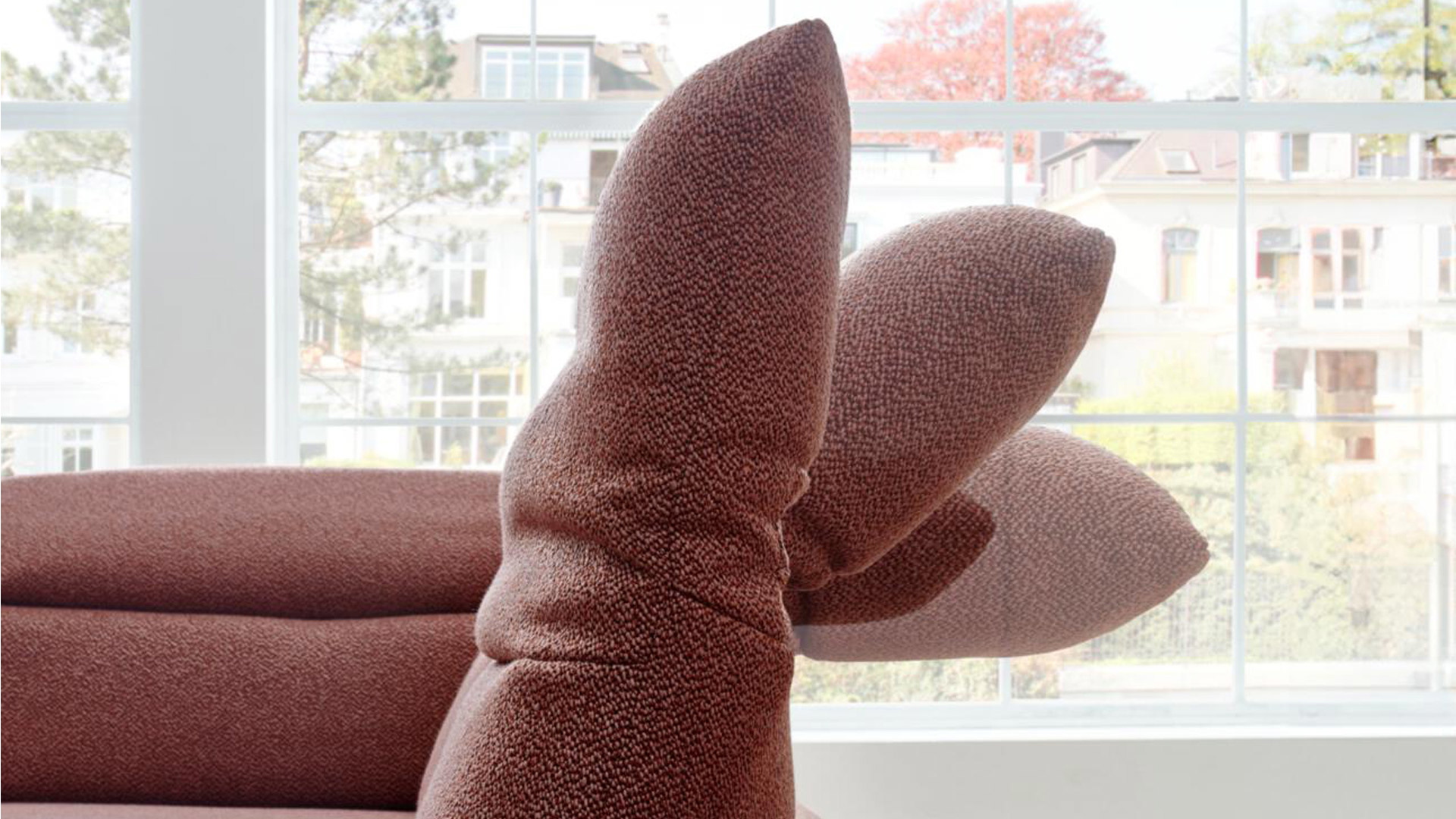 Himolla Ecksofa inkl. manueller Kopfteil-und Armteilverstellung in Stoff 
