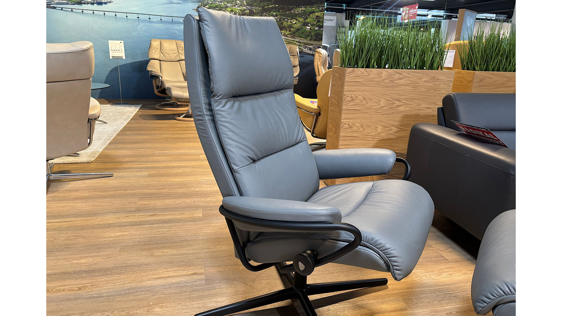 Stressless Sessel Tokyo High mit Hocker in Leder -0565074118-34WW-A