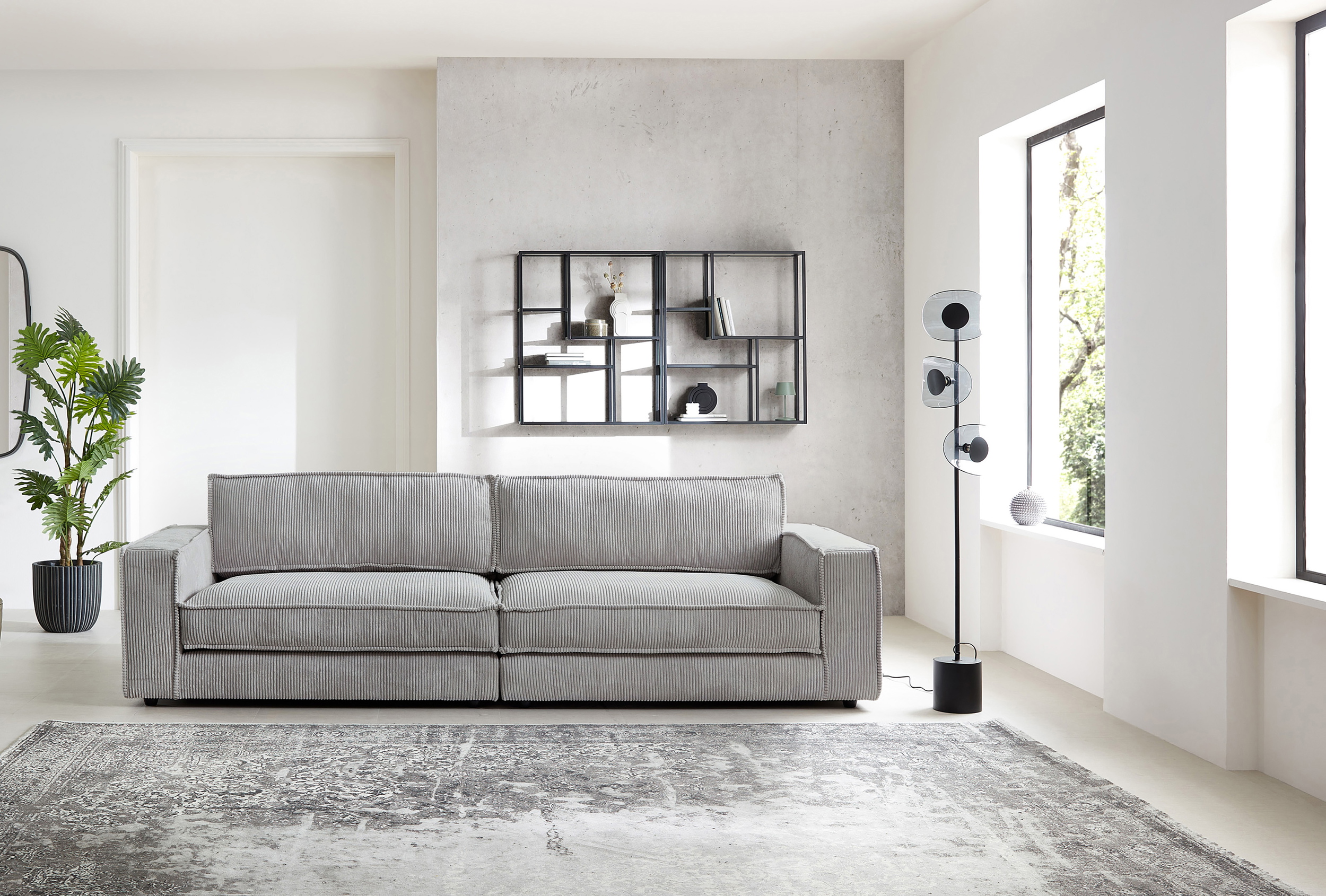 Bigsofa-XL in Trendstoff Cord