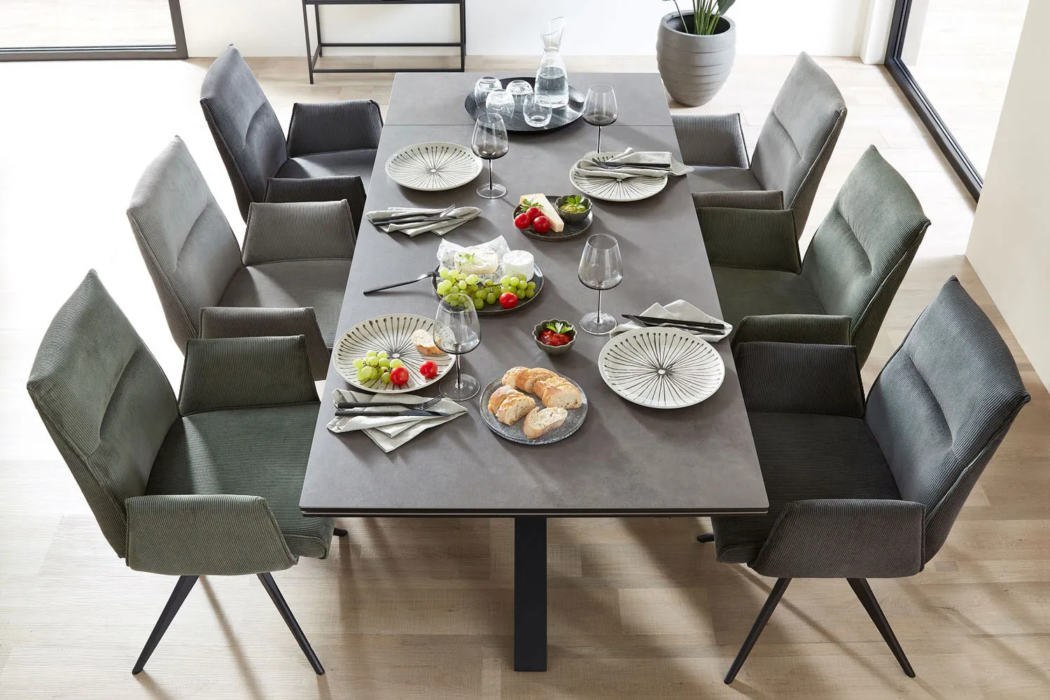 Dining Esszimmerstuhl Viva Move mit Dreh-und Rückholfunktion Cord