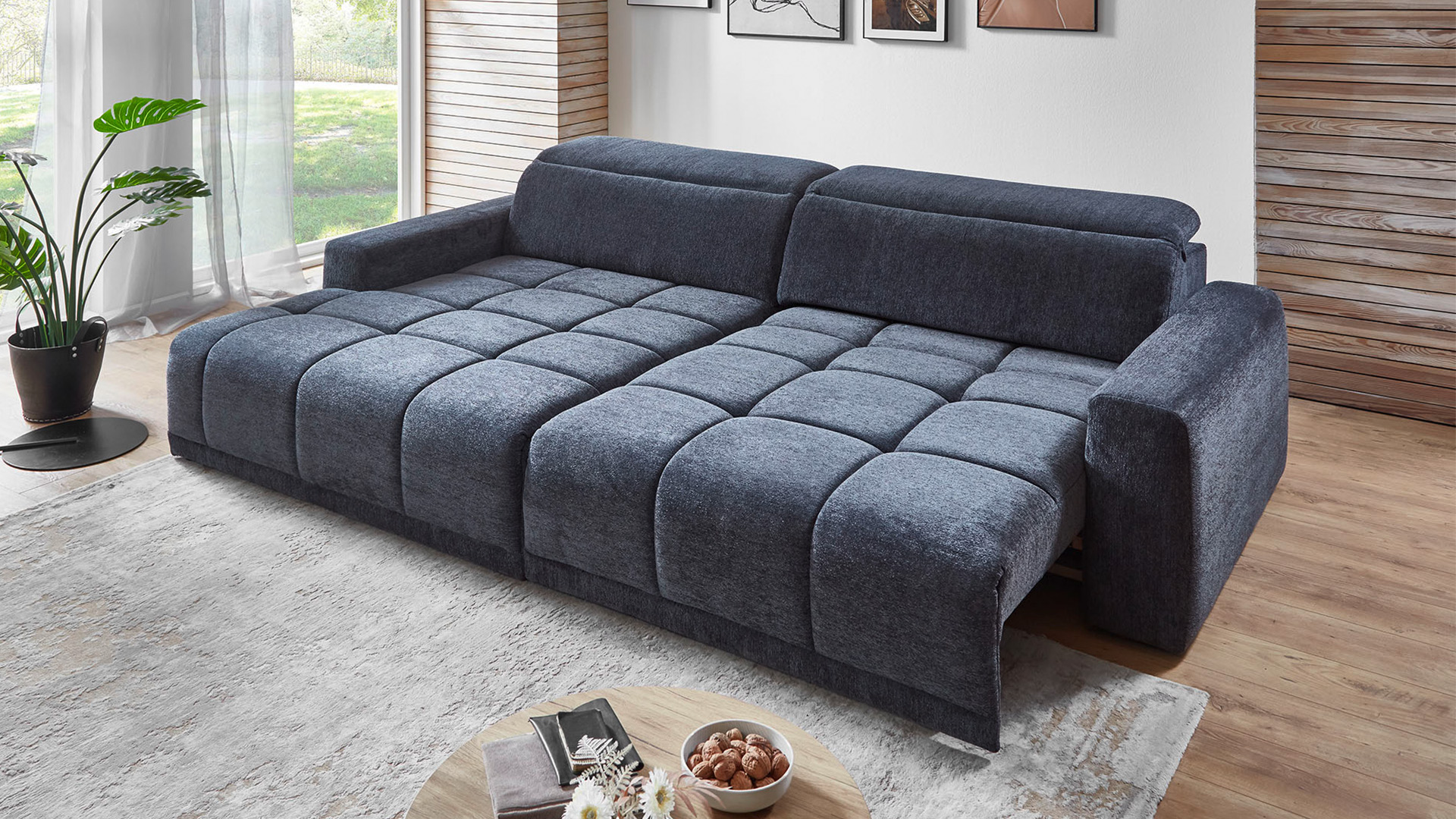 Ecksofa Brook mit motorischem Sitzvorzug in Stoff Ecksofa Brook mit motorischem Sitzvorzug in Stoff-0646Brook00WW