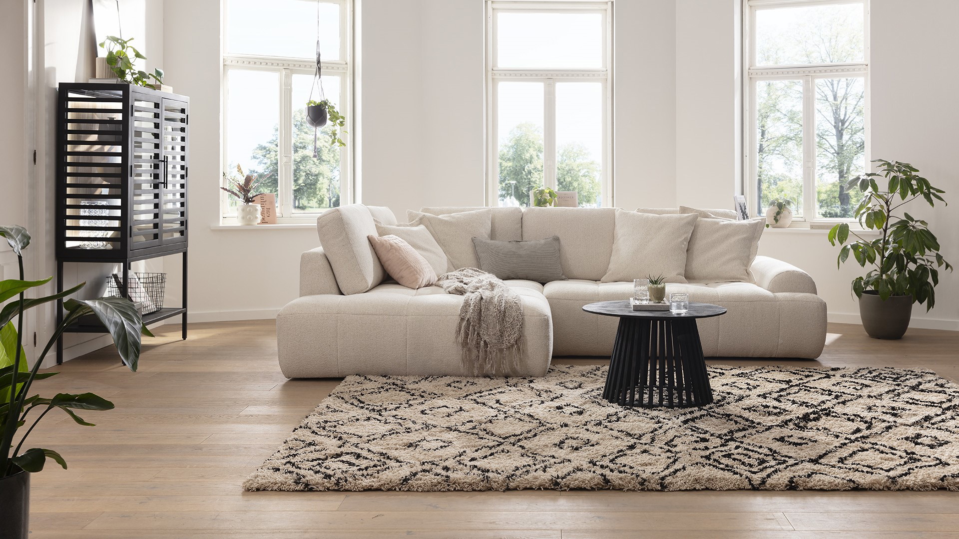 Ginger Moon Ecksofa Energy mit losen Rückenkissen in Stoff Ginger Moon Ecksofa Energy mit losen Rückenkissen in Stoff-0310Energy00WW