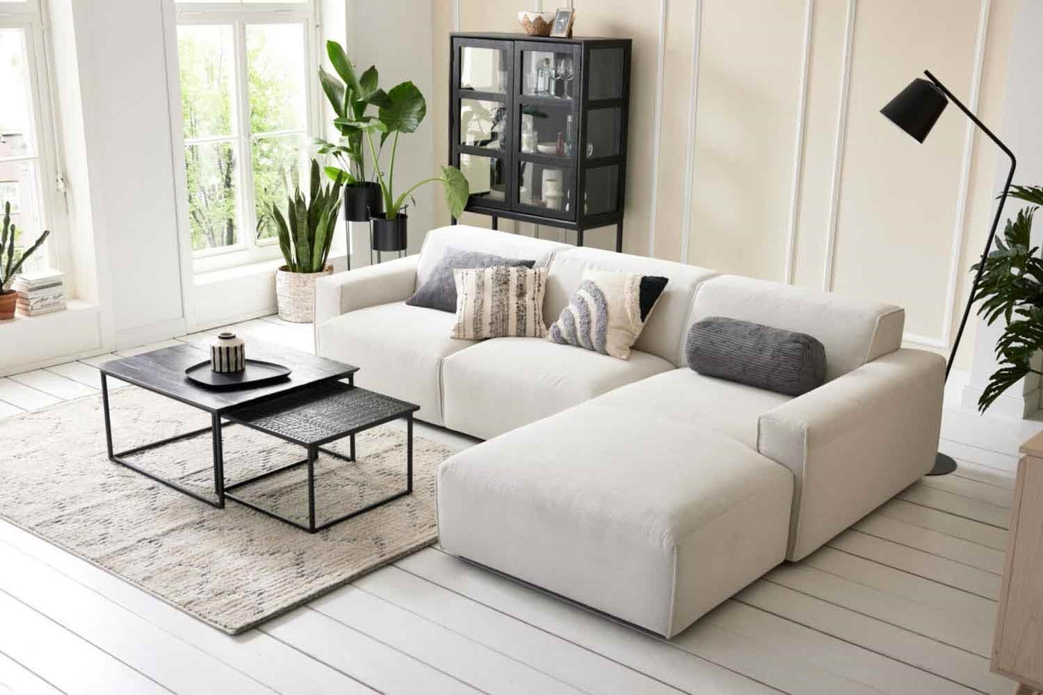 Ecksofa Roomio 4100 in Trendstoff  Cord