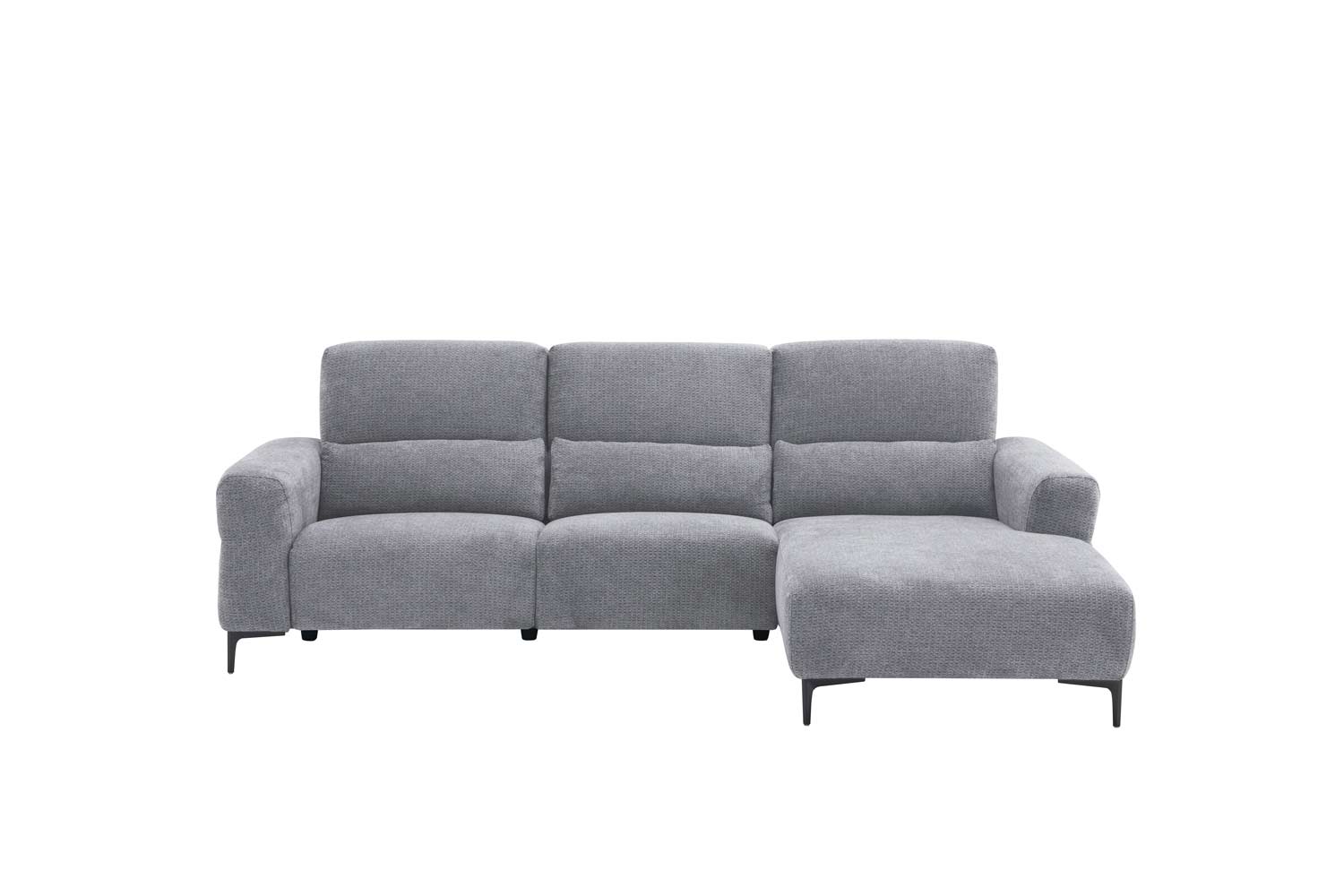 Ecksofa inkl. motorischer Funktion im trendigen Retro Stoff Ecksofa inkl. motorischer Funktion im trendigen Retro Stoff
