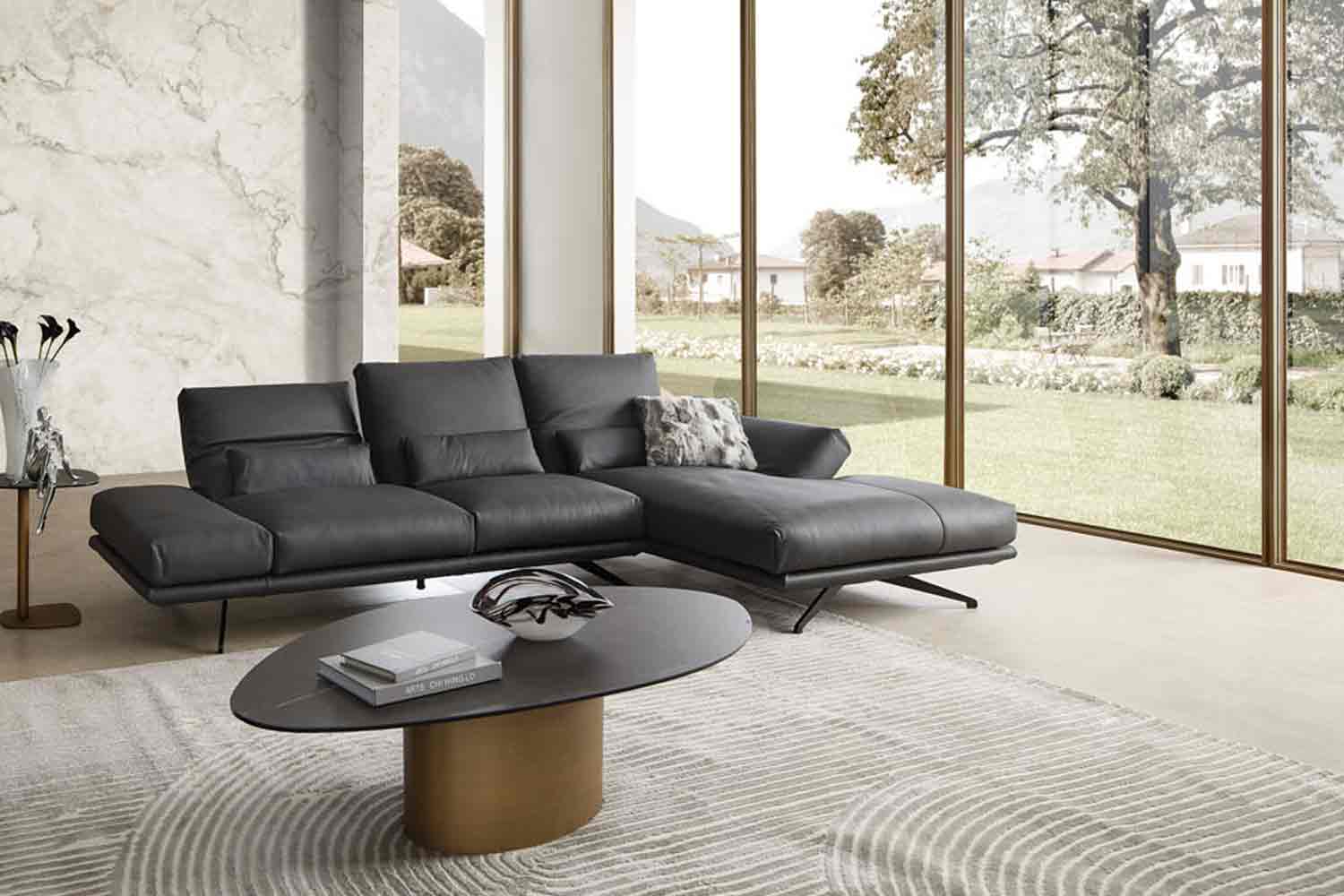 CAMPO DE´FIORI Giulia Ecksofa Rücken & Armteilverstellung 