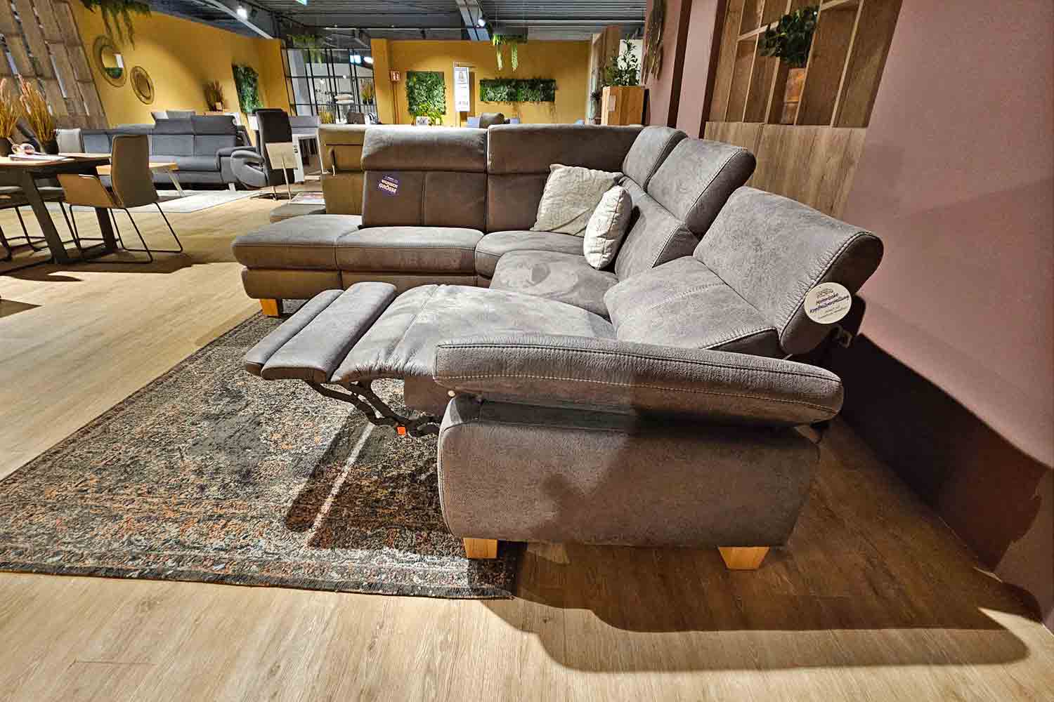 Mikrofaser Ecksofa inkl. vielen Funktionen