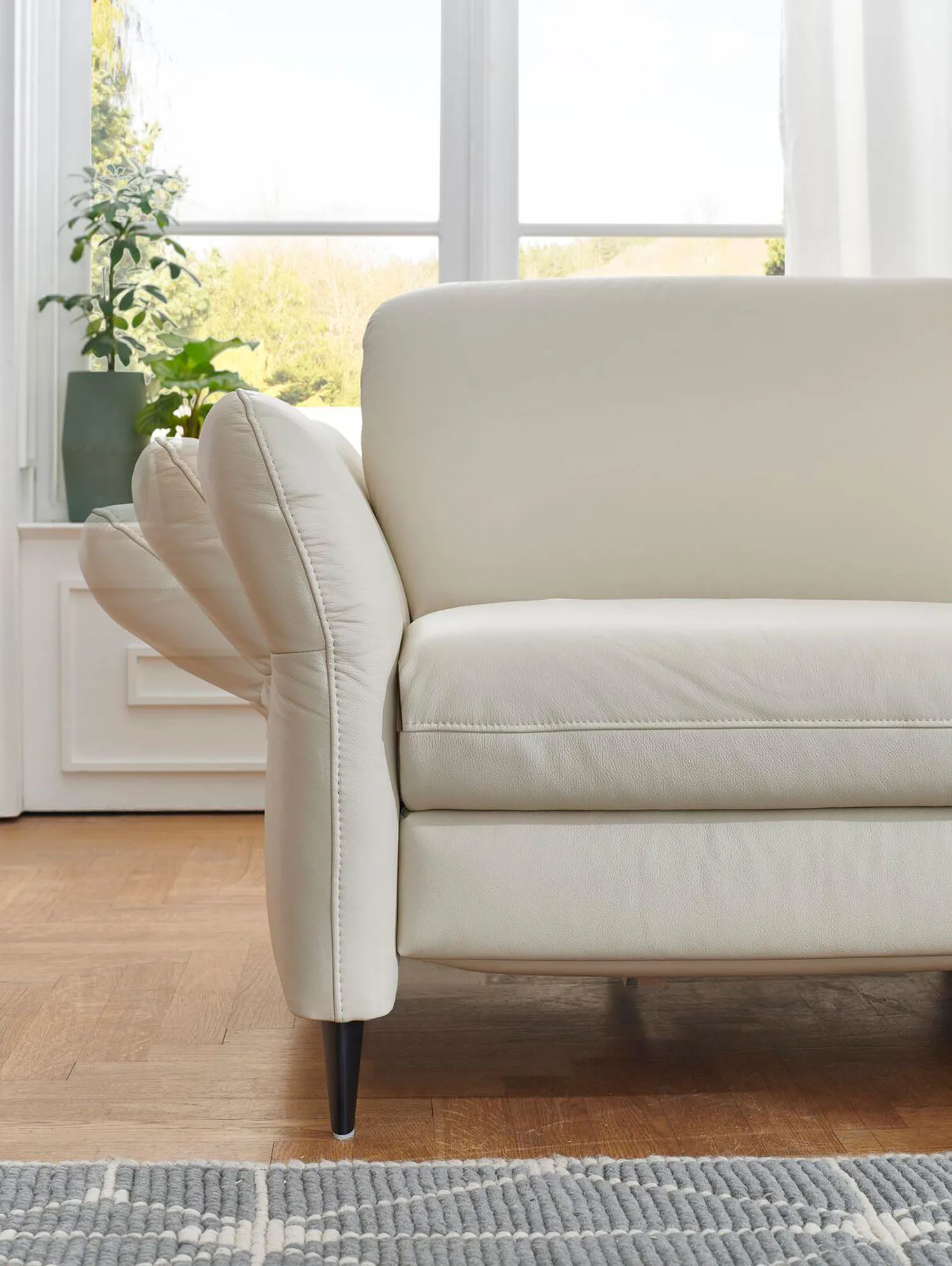 Leder Ecksofa kleine L-Form Leder Ecksofa kleine L-Form
