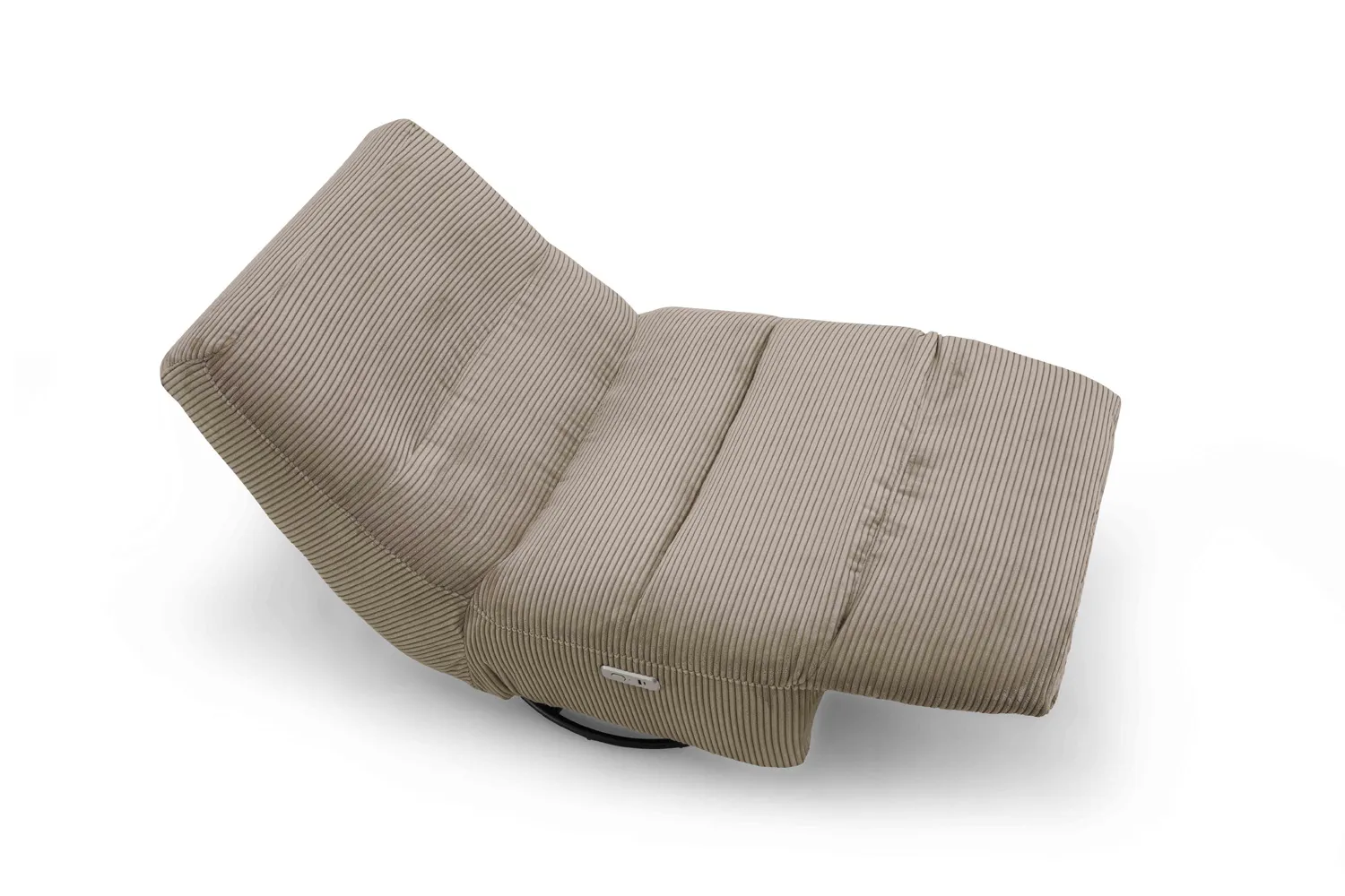 Schaukelsessel inkl. motorischer Relaxfunktion in Trendstoff Cord Beige