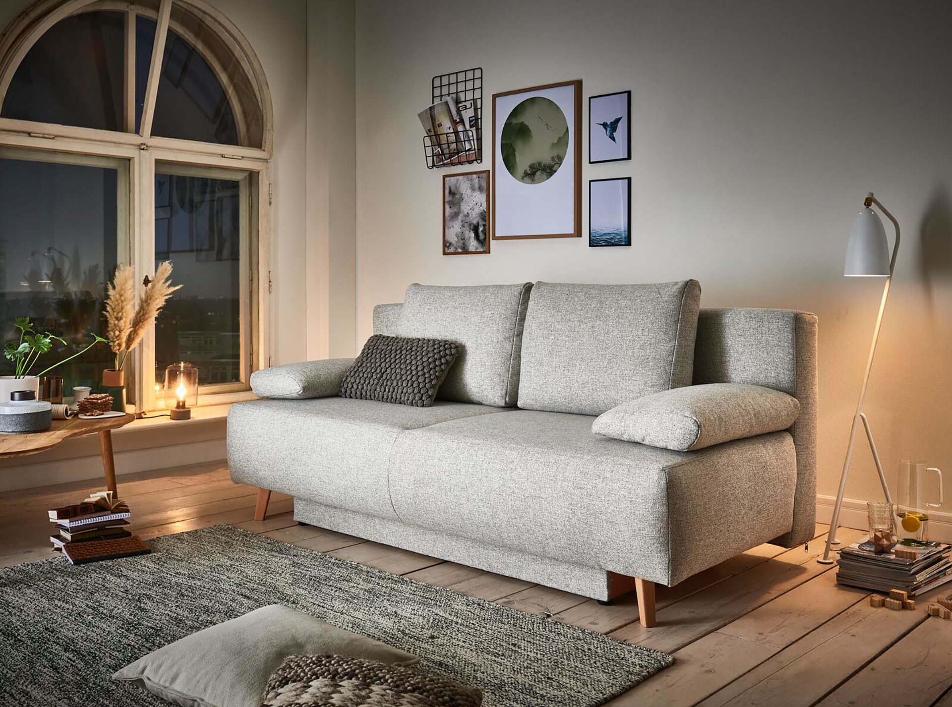 Schlafsofa Jacy mit Bettkasten