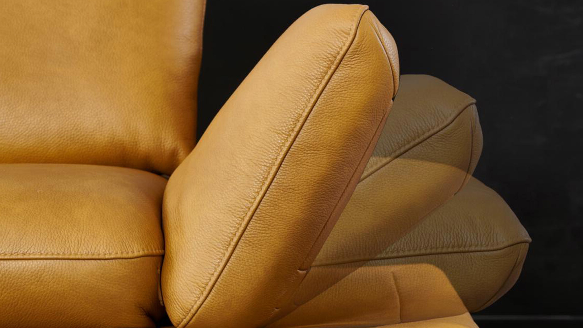 W. Schillig Ecksofa Sohoo mit Sitztiefenverstellung in Leder 