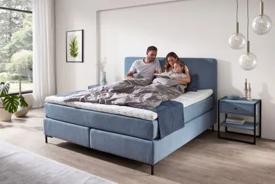Boxspringbett Pure 180x200cm mit Wendematratze 