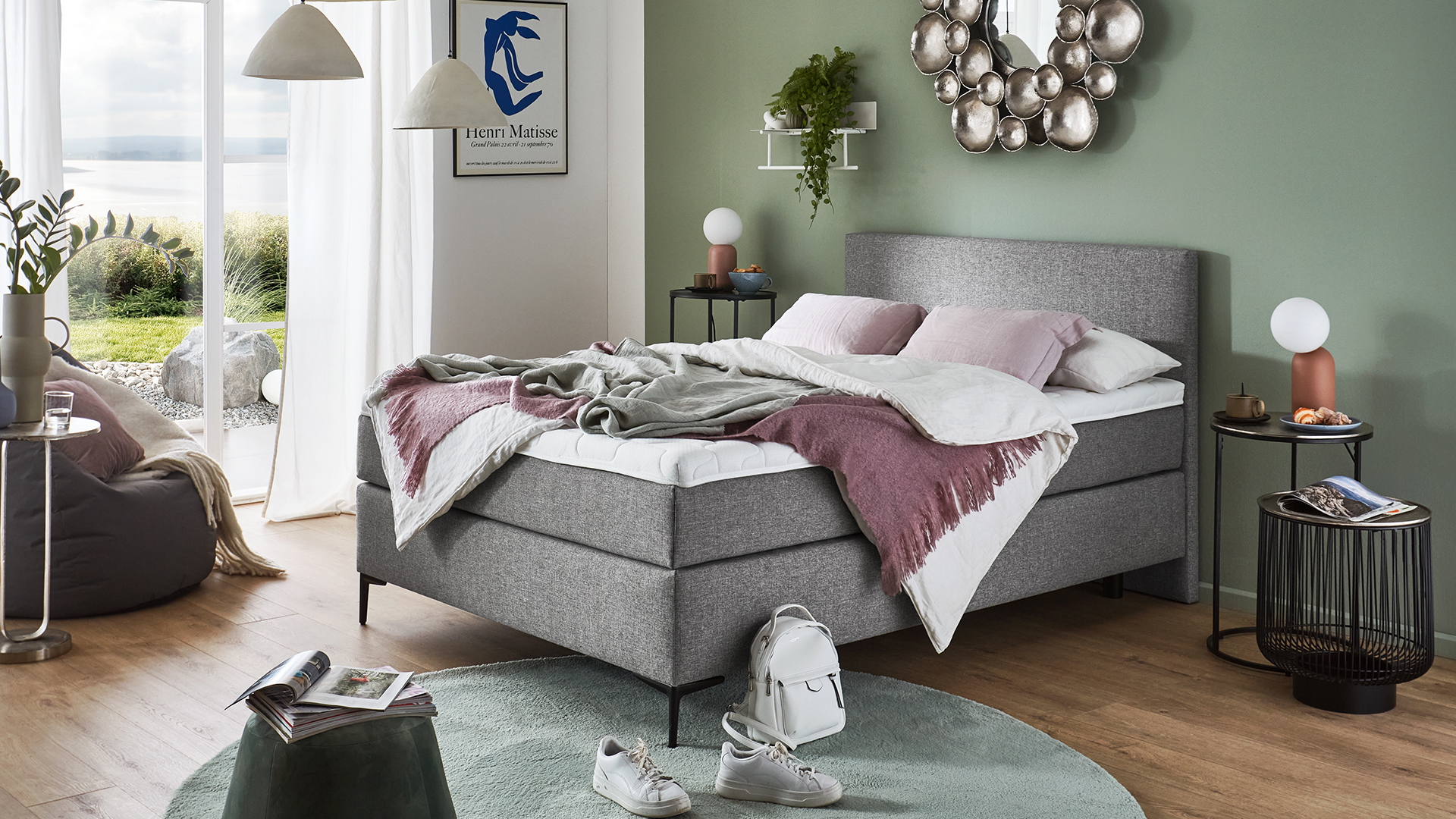 Boxspringbett 6611 ca.140x200cm