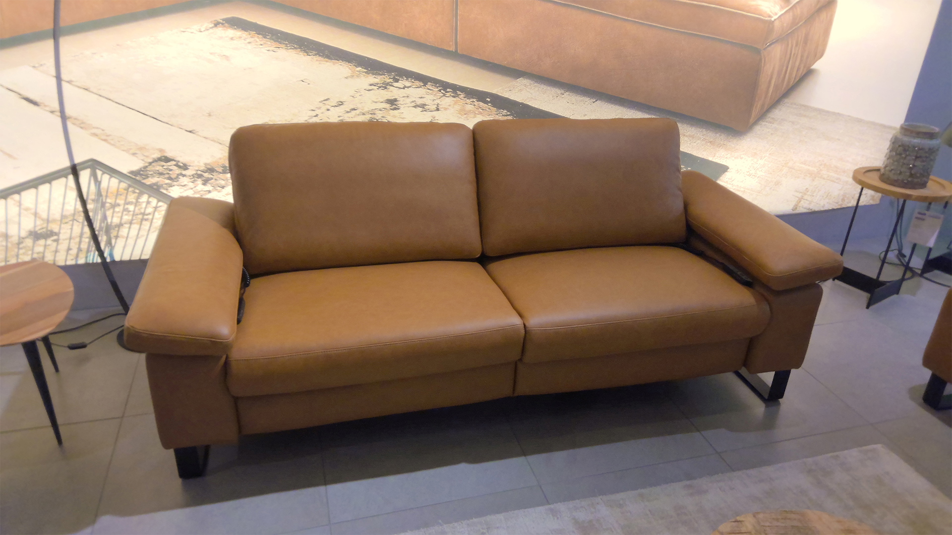 Candy Couchgarnitur inkl. motorischer Relaxfunktion in Leder -0533031502-39WW-A