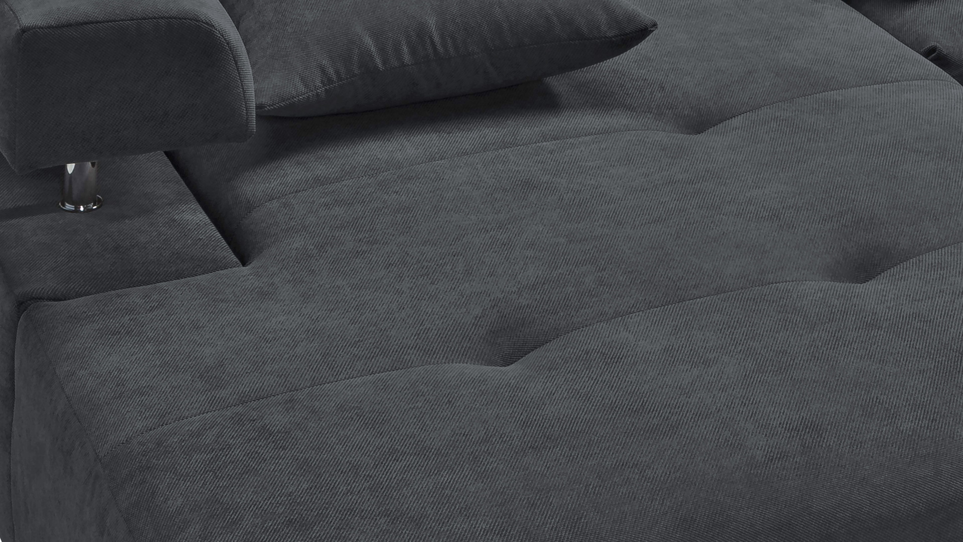 Ecksofa Dream mit motorischer Sitztiefenverstellung in Stoff-06460128WW