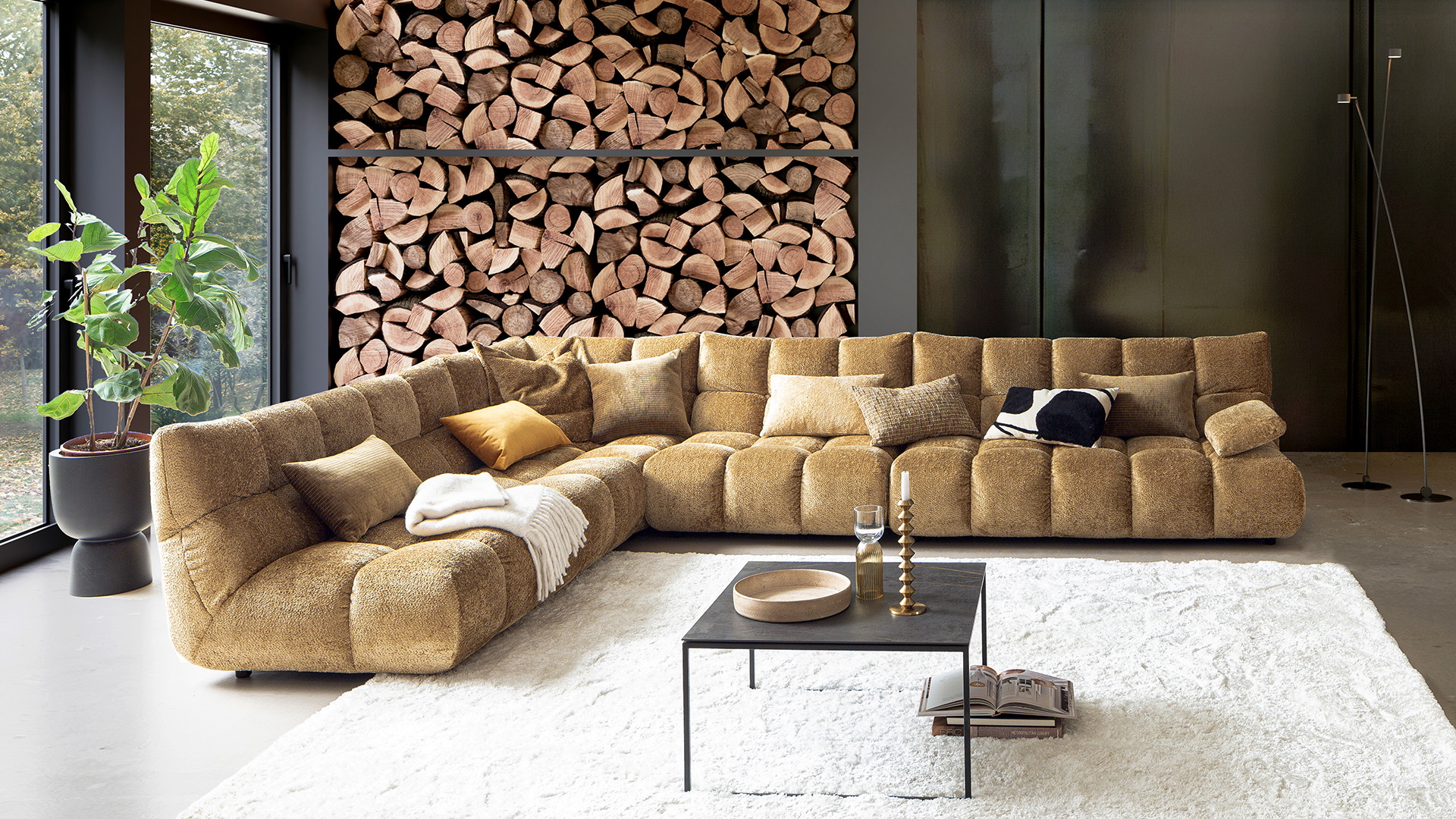 Candy Ecksofa Graceland mit Armteilverstellung in Stoff-0533Graceland01WW