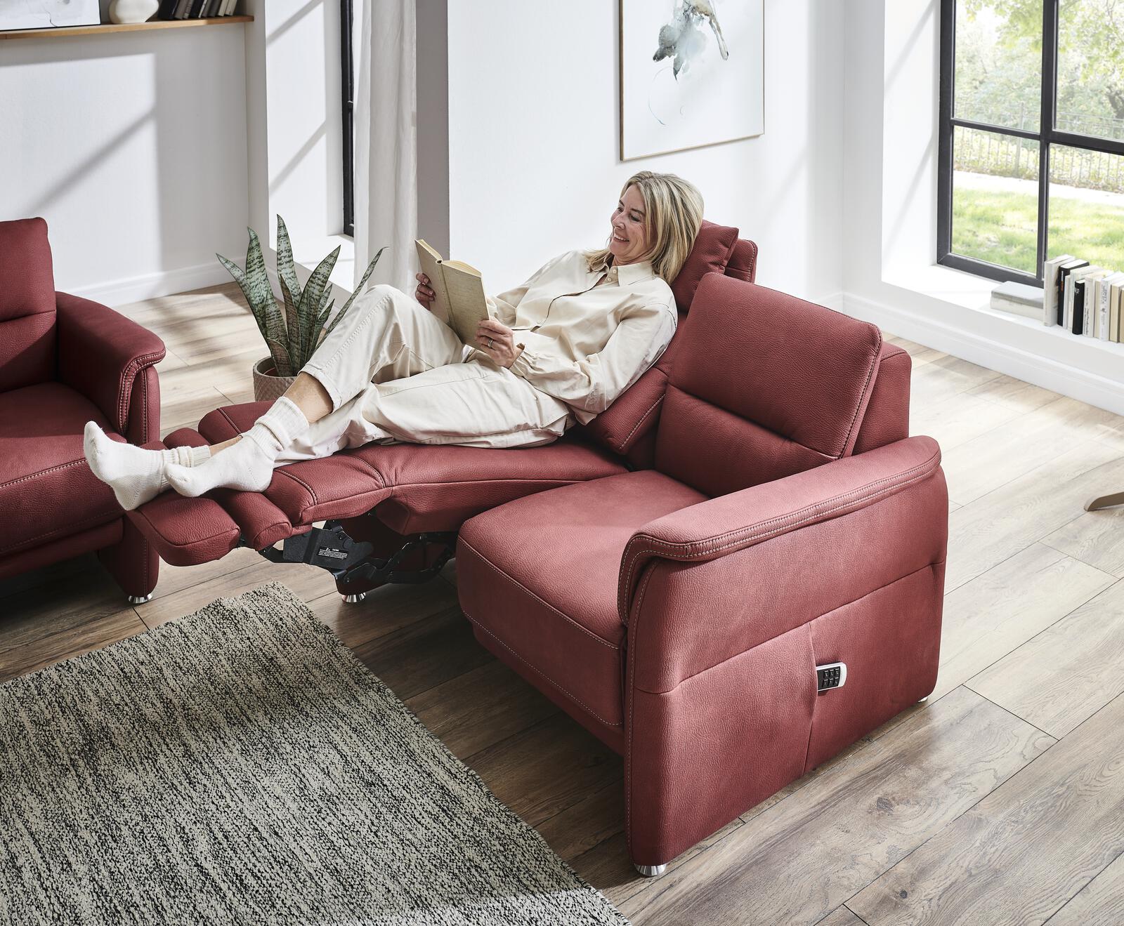 Stoff Mikrofaser Couchgarnitur mit Federkern