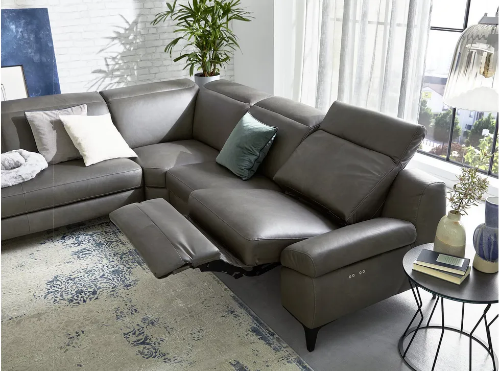 Musterring Ecksofa Leder MR9120 Motor Relaxfunktion