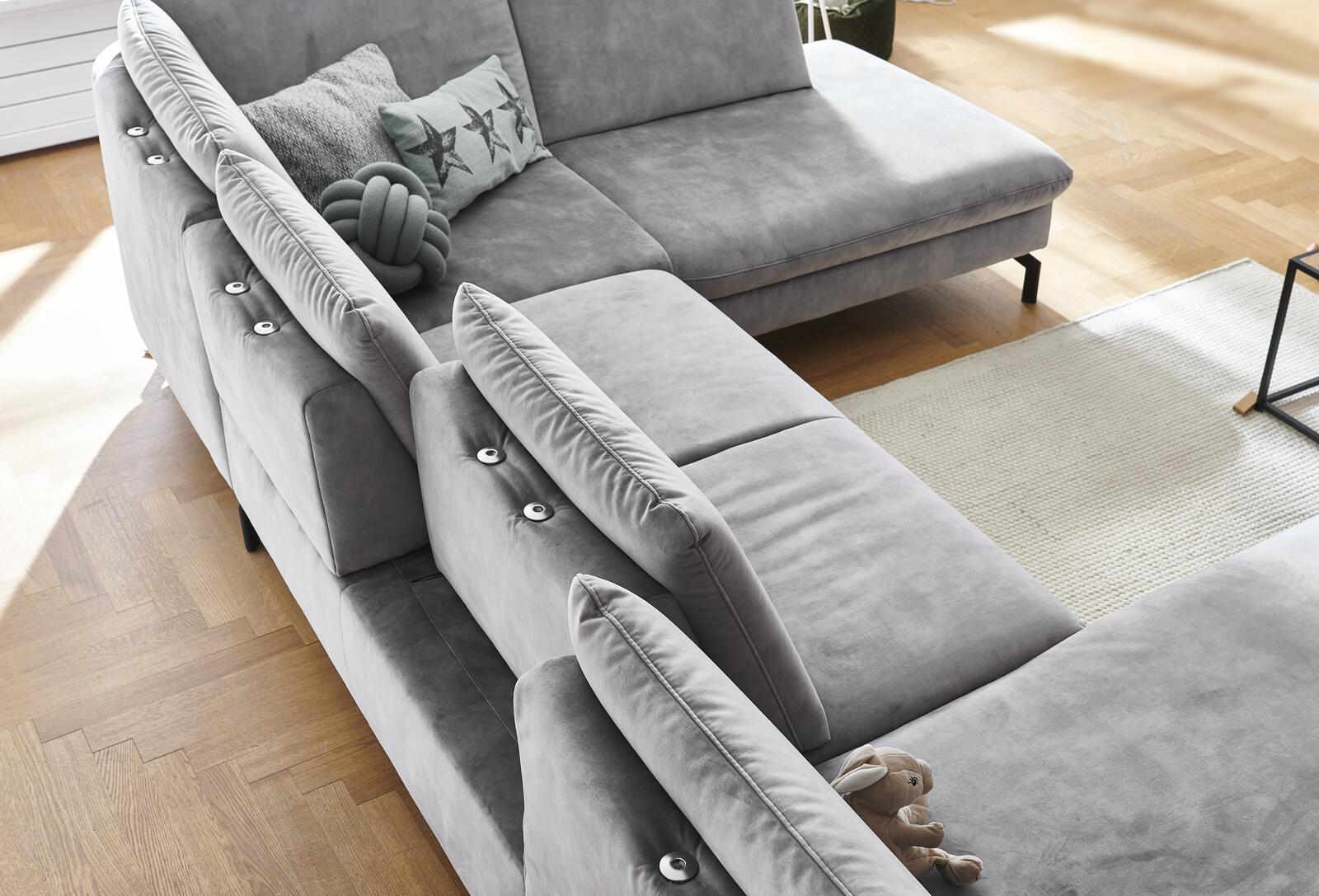 Modulmaster Wohnlandschaft Tailor in Stoff