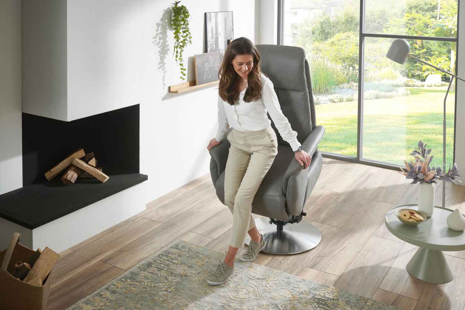 Relaxsessel inkl. Relaxfunktion in Leder