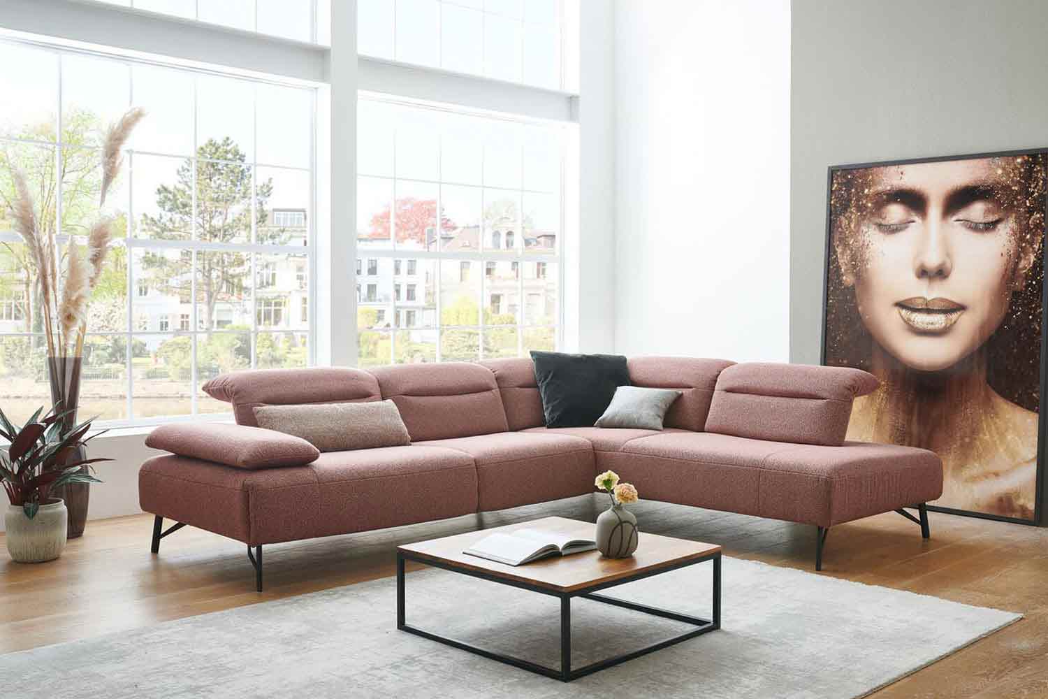 Himolla Ecksofa inkl. vielen Funktionen in Stoff