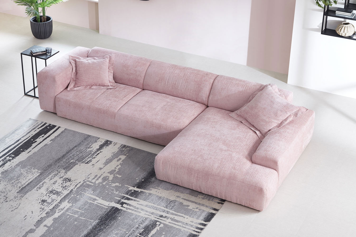 Ecksofa L-Form in Stoff Ecksofa L-Form in Stoff