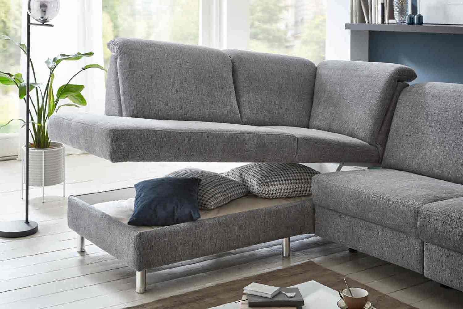 Stoff Ecksofa L-Form 