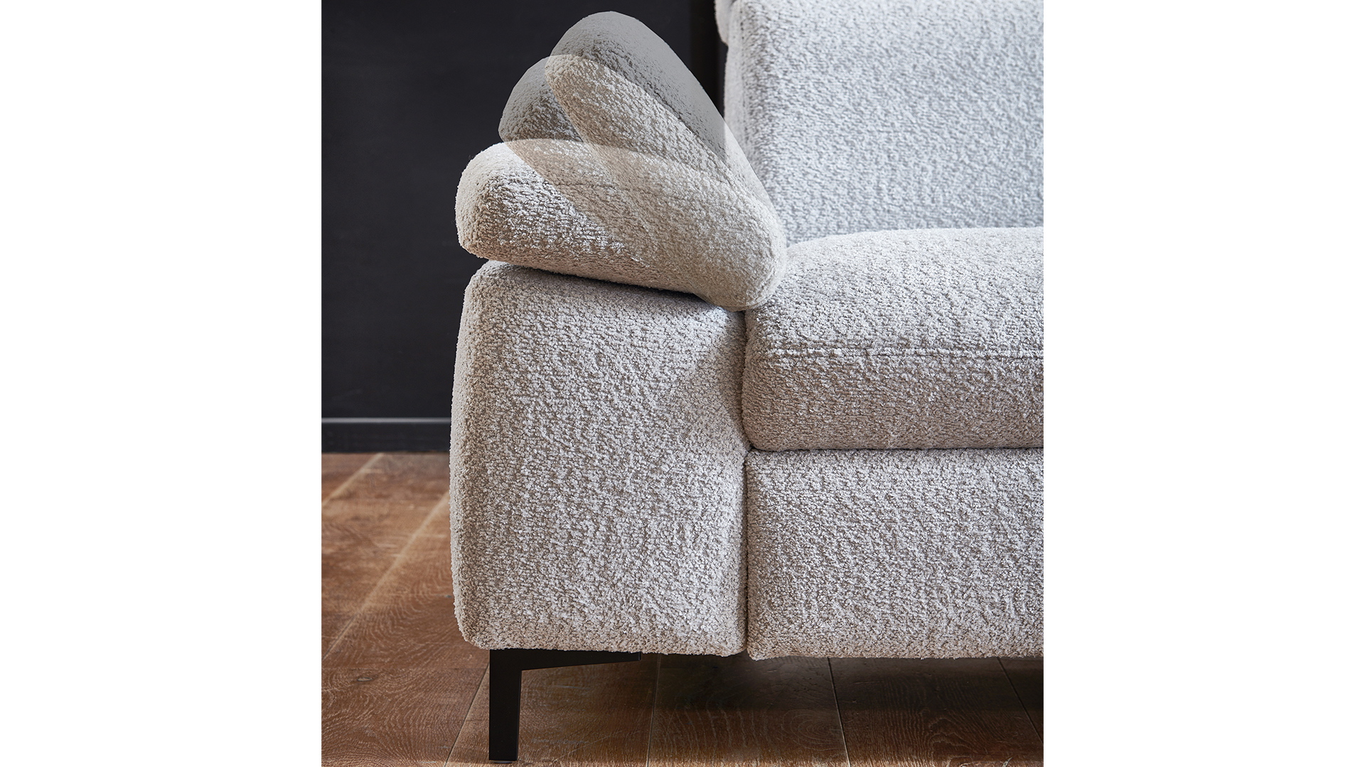 Modulmaster Ecksofa Stoff L-Form Federkern Silver Modulmaster Ecksofa Stoff L-Form Federkern Silver-01260301WW