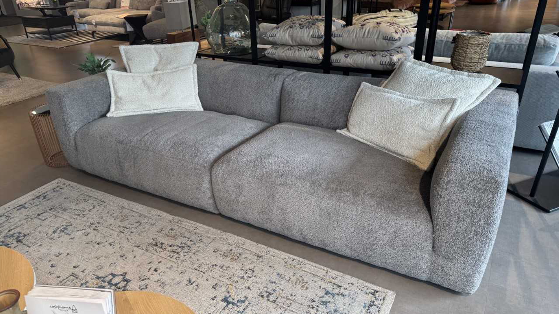 Ginger Moon Big Sofa mit Kissen in Stoff-0310032404-36WW-A