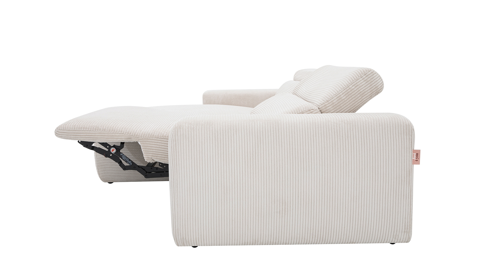 Ecksofa Best Buddy mit motorischer XXL-Relaxfunktion in Trendstoff Cord Ecksofa Best Buddy mit motorischer XXL-Relaxfunktion in Trendstoff Cord