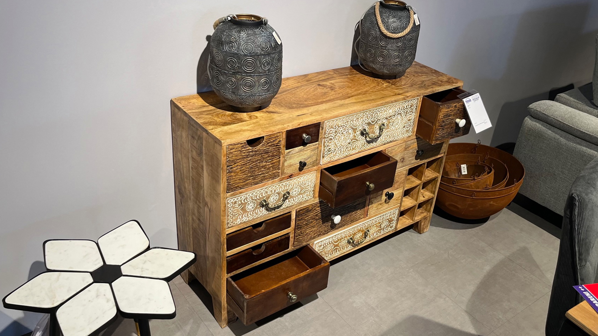 Gutmann Sideboard mit Schubladen in Holz-0310020401-36WW-A
