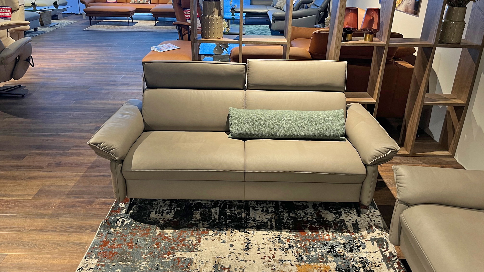 Himolla Couchgarnitur mit motorischen Funktionen und Akku in Leder-0147109401-36WW-A