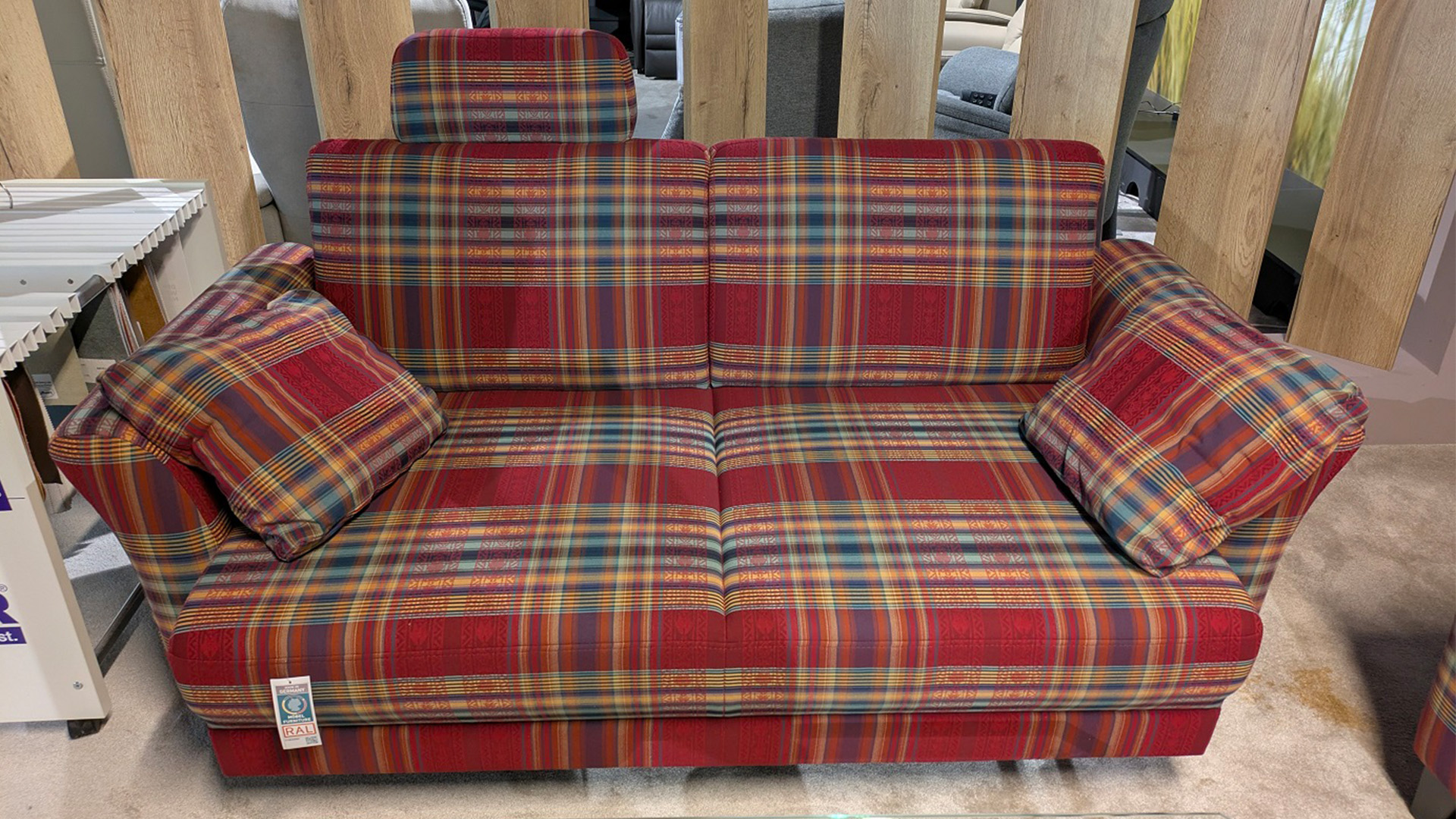 Couchgarnitur mit Sessel inkl. Funktionen in Stoff-0158005400-02-33WW-A