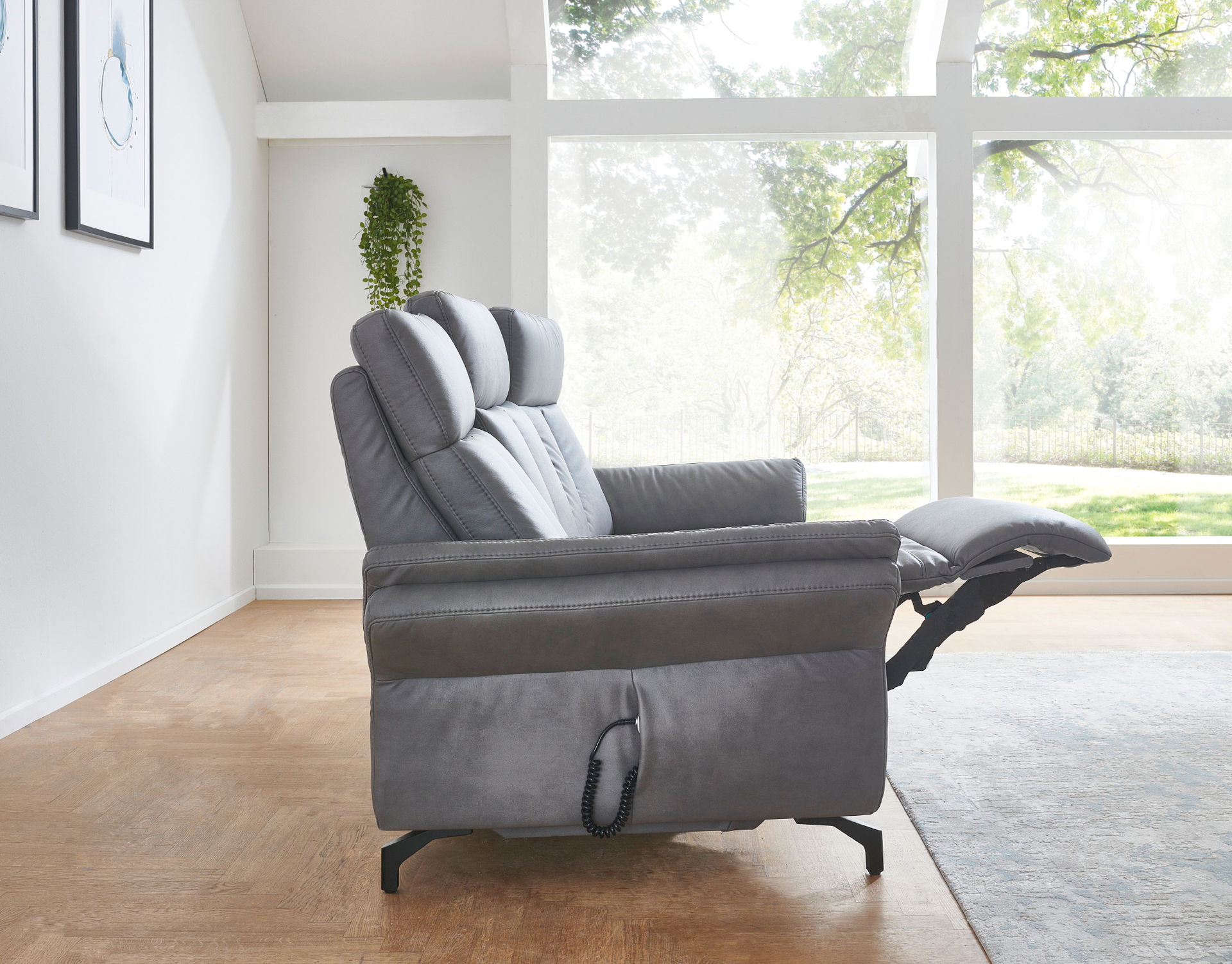 3 Sitzer Rundsofa optional mit Funktionen