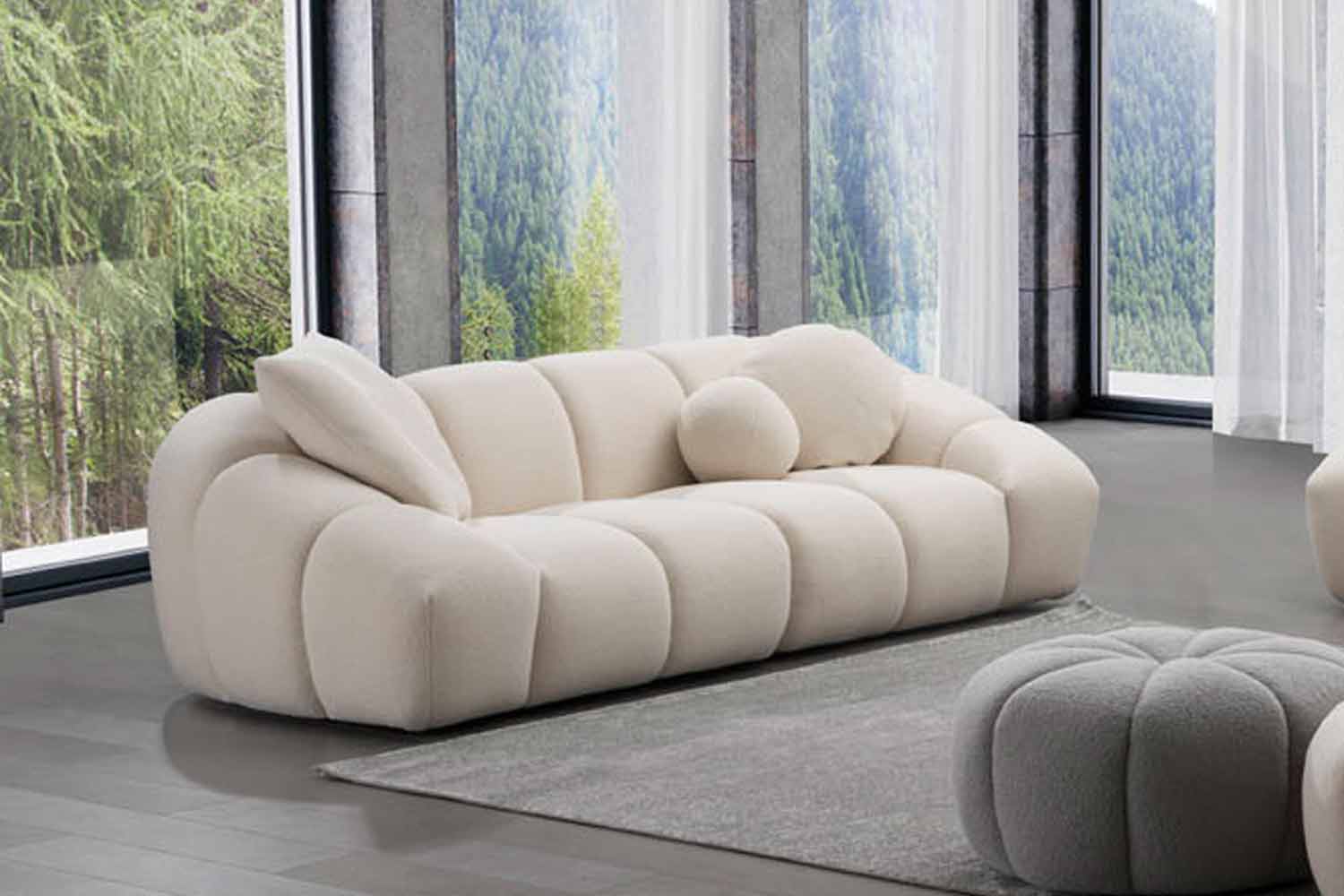 CAMPO DE´FIORI Marcello Designer Sofa 2-Sitzer in Stoff