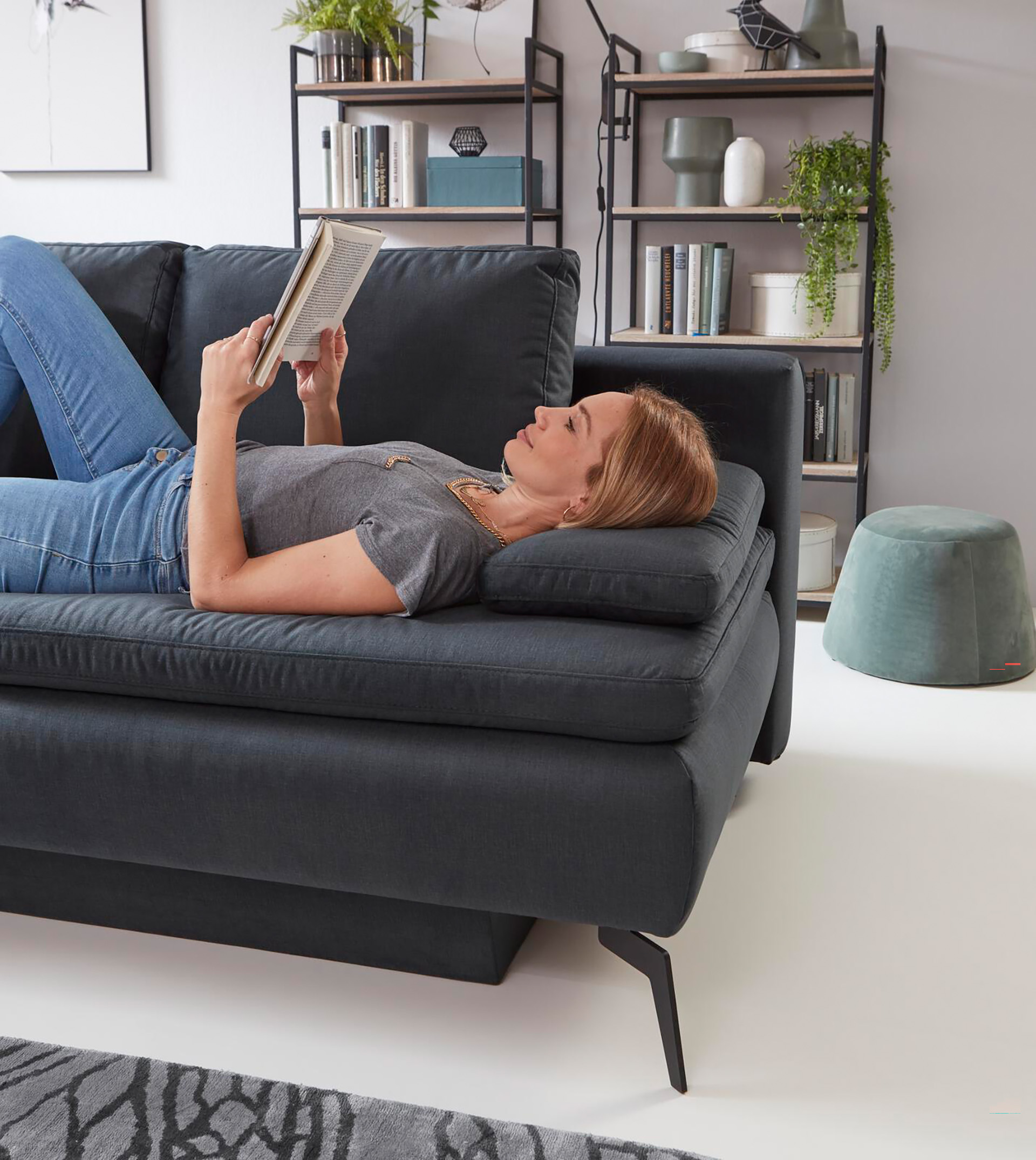 Schlafsofa Kayla mit Bettkasten & Querschläferfunktion